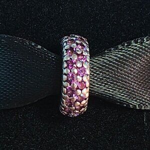 Authentic Retired Pandora Inspiration Within Spacer with Pink Zirconia - 791359P